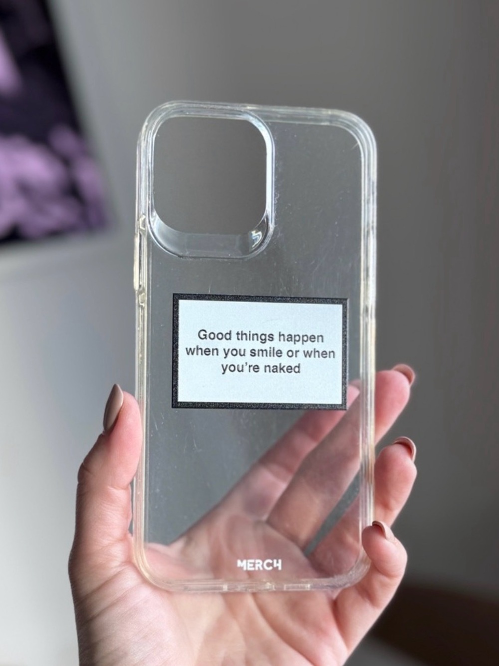 Clear Quote Phone Case by - Transparent